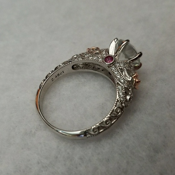 2.48ct Natural White Topaz Ring - Picture 4 of 4